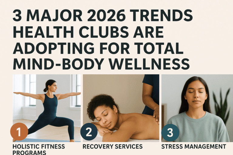 3 Major 2026 Trends Health Clubs are Adopting for Total Mind-Body Wellness